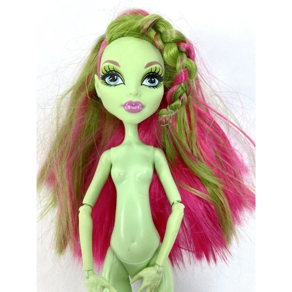 Monster High Venus McFlytrap Doll Pink Green Hair‎ Nude No Clothes